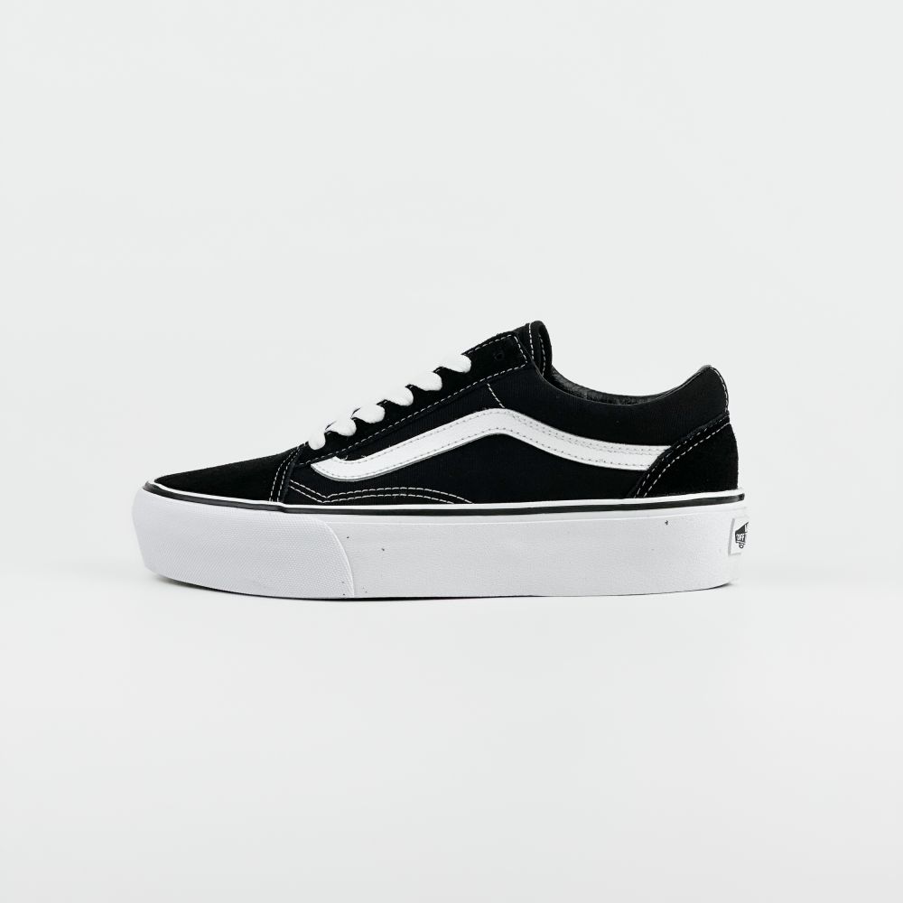 Vans Old Skool Platform Black White