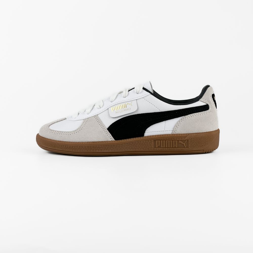 Puma Palermo Leather White Black Gum