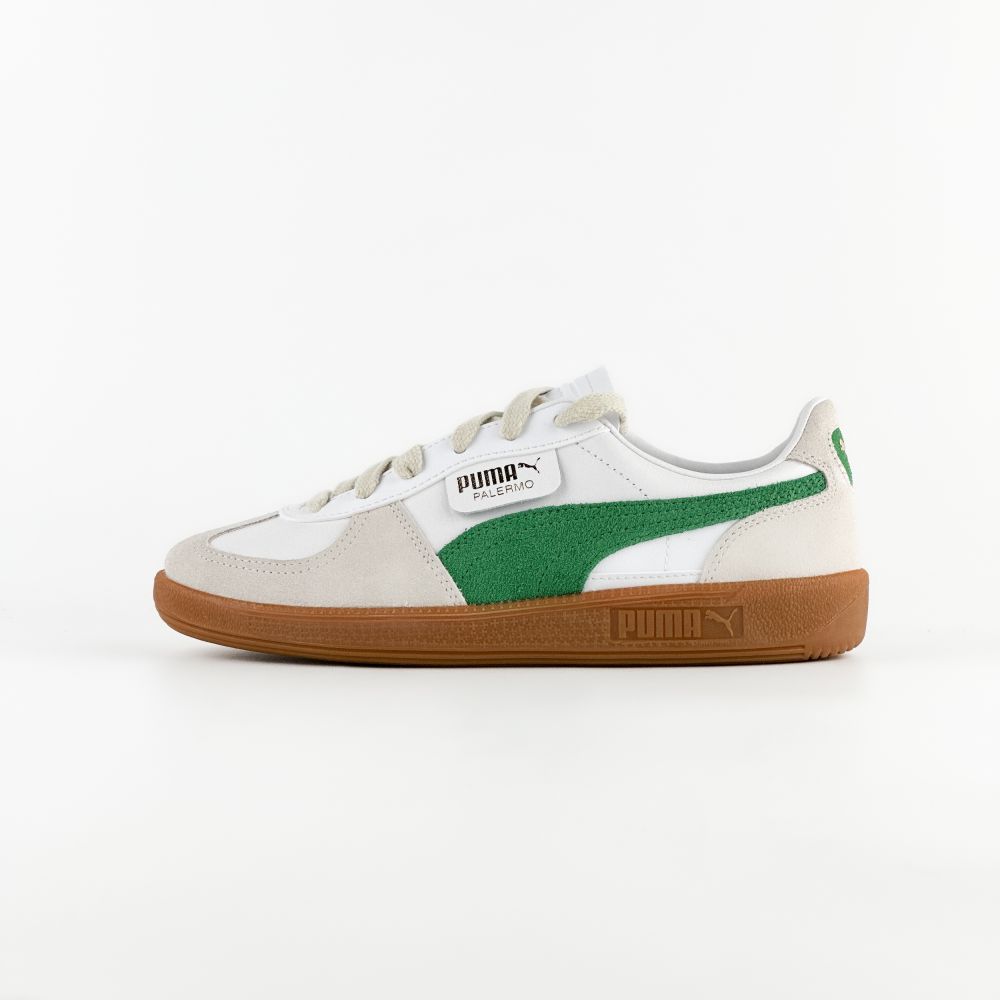 Puma Palermo Leather White Archive Green Gum