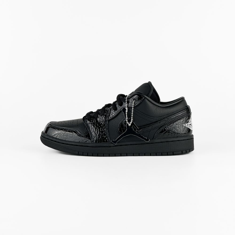 Nike Air Jordan 1 Low SE Patent Elephant Black