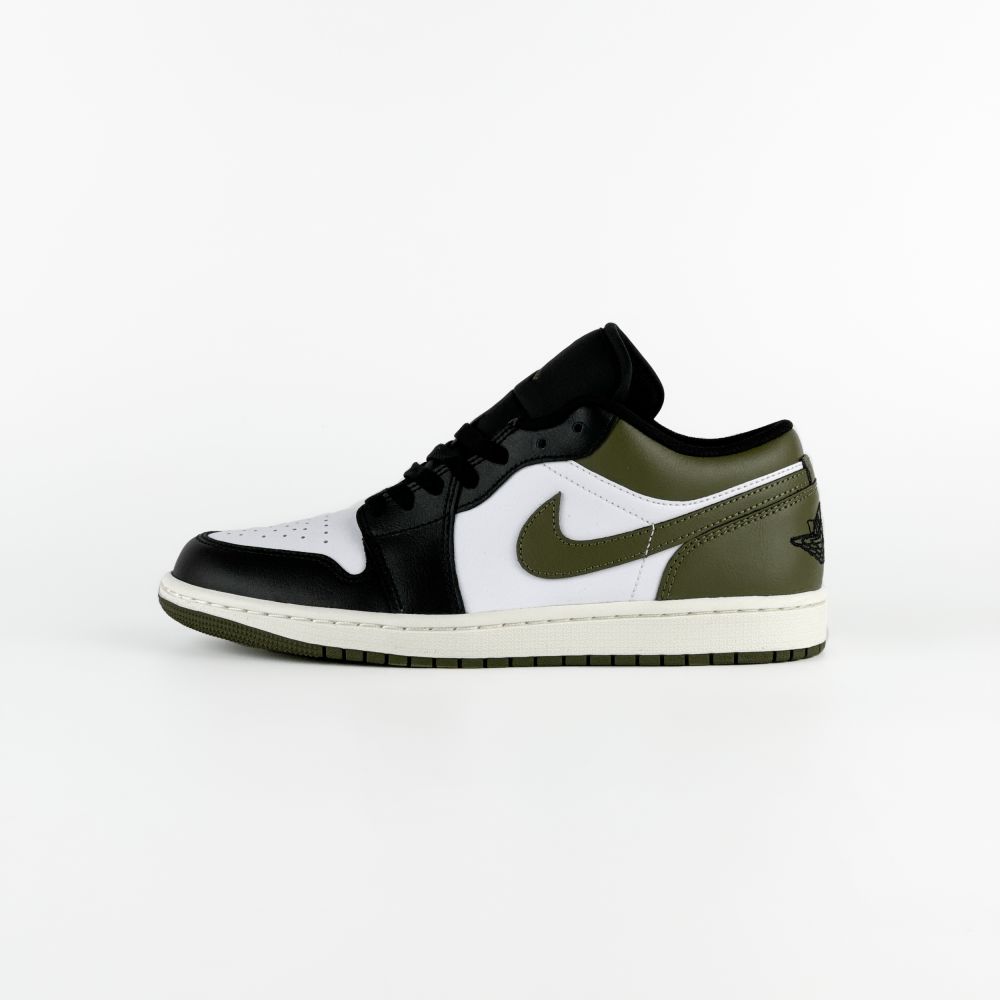 Nike Air Jordan 1 Low Black Toe Medium Olive